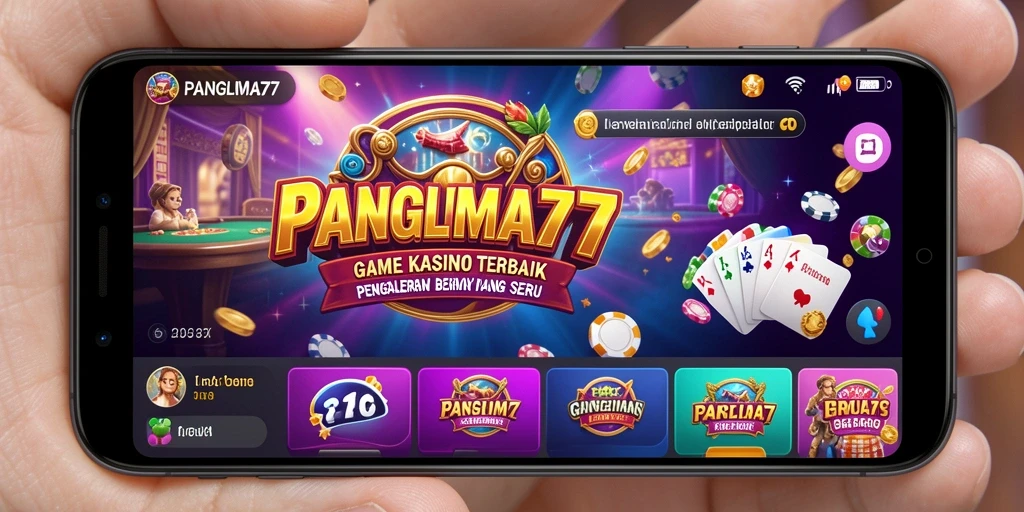 Screenshot gameplay PANGLIMA77 dengan tampilan kasino yang menawan.